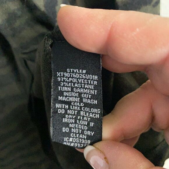 Sanctuary Womens Small Petite Black Zebra Print Open Front Cardigan Long Sleeve - Picture 8 of 9